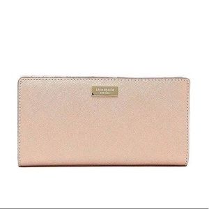 Kate Spade leather rose gold wallet